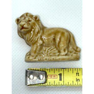 Vintage Wade Whimsies Male Lion, Red Rose Tea, Porcelain Miniature #a